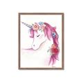 Picture of Pink Unicorn _GroupedProduct_Rectangle_Portrait_Framed_Matted_