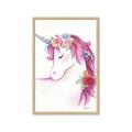 Picture of Pink Unicorn _GroupedProduct_Rectangle_Portrait_Framed_Matted_