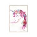 Picture of Pink Unicorn _GroupedProduct_Rectangle_Portrait_Framed_Matted_