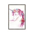 Picture of Pink Unicorn _GroupedProduct_Rectangle_Portrait_Framed_Matted_