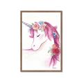 Picture of Pink Unicorn _GroupedProduct_Rectangle_Portrait_Framed_Matted_