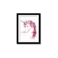 Picture of Pink Unicorn _GroupedProduct_Rectangle_Portrait_Framed_Matted_