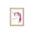 Picture of Pink Unicorn _GroupedProduct_Rectangle_Portrait_Framed_Matted_