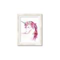 Picture of Pink Unicorn _GroupedProduct_Rectangle_Portrait_Framed_Matted_