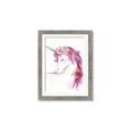 Picture of Pink Unicorn _GroupedProduct_Rectangle_Portrait_Framed_Matted_