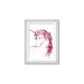 Picture of Pink Unicorn _GroupedProduct_Rectangle_Portrait_Framed_Matted_