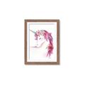 Picture of Pink Unicorn _GroupedProduct_Rectangle_Portrait_Framed_Matted_
