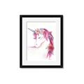 Picture of Pink Unicorn _GroupedProduct_Rectangle_Portrait_Framed_Matted_