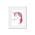 Picture of Pink Unicorn _GroupedProduct_Rectangle_Portrait_Framed_Matted_