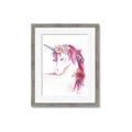 Picture of Pink Unicorn _GroupedProduct_Rectangle_Portrait_Framed_Matted_