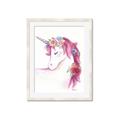 Picture of Pink Unicorn _GroupedProduct_Rectangle_Portrait_Framed_Matted_