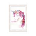 Picture of Pink Unicorn _GroupedProduct_Rectangle_Portrait_Framed_Matted_