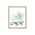 Picture of Bath Time _GroupedProduct_Rectangle_Portrait_Framed_Matted_