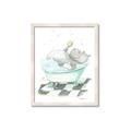 Picture of Bath Time _GroupedProduct_Rectangle_Portrait_Framed_Matted_