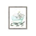 Picture of Bath Time _GroupedProduct_Rectangle_Portrait_Framed_Matted_