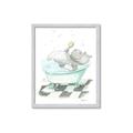Picture of Bath Time _GroupedProduct_Rectangle_Portrait_Framed_Matted_
