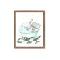 Picture of Bath Time _GroupedProduct_Rectangle_Portrait_Framed_Matted_