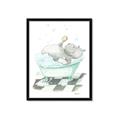 Picture of Bath Time _GroupedProduct_Rectangle_Portrait_Framed_Matted_