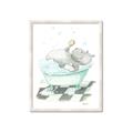 Picture of Bath Time _GroupedProduct_Rectangle_Portrait_Framed_Matted_