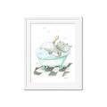 Picture of Bath Time _GroupedProduct_Rectangle_Portrait_Framed_Matted_