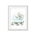 Picture of Bath Time _GroupedProduct_Rectangle_Portrait_Framed_Matted_
