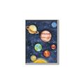 Picture of Watercolour Solar System I _GroupedProduct_Rectangle_Portrait_Mini_ _GroupedProduct_Rectangle_Portrait_Canvas_Framed_