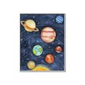 Picture of Watercolour Solar System I _GroupedProduct_Rectangle_Portrait_Mini_ _GroupedProduct_Rectangle_Portrait_Canvas_Framed_