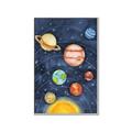 Picture of Watercolour Solar System I _GroupedProduct_Rectangle_Portrait_Mini_ _GroupedProduct_Rectangle_Portrait_Canvas_Framed_