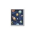 Picture of Watercolour Solar System II _GroupedProduct_Rectangle_Portrait_Mini_ _GroupedProduct_Rectangle_Portrait_Canvas_Framed_