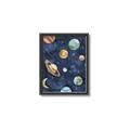 Picture of Watercolour Solar System II _GroupedProduct_Rectangle_Portrait_Mini_ _GroupedProduct_Rectangle_Portrait_Canvas_Framed_
