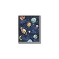 Picture of Watercolour Solar System II _GroupedProduct_Rectangle_Portrait_Mini_ _GroupedProduct_Rectangle_Portrait_Canvas_Framed_