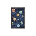 Picture of Watercolour Solar System II _GroupedProduct_Rectangle_Portrait_Mini_ _GroupedProduct_Rectangle_Portrait_Canvas_Framed_