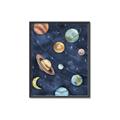 Picture of Watercolour Solar System II _GroupedProduct_Rectangle_Portrait_Mini_ _GroupedProduct_Rectangle_Portrait_Canvas_Framed_