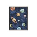 Picture of Watercolour Solar System II _GroupedProduct_Rectangle_Portrait_Mini_ _GroupedProduct_Rectangle_Portrait_Canvas_Framed_