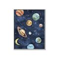 Picture of Watercolour Solar System II _GroupedProduct_Rectangle_Portrait_Mini_ _GroupedProduct_Rectangle_Portrait_Canvas_Framed_
