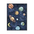 Picture of Watercolour Solar System II _GroupedProduct_Rectangle_Portrait_Mini_ _GroupedProduct_Rectangle_Portrait_Canvas_Framed_