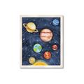 Picture of Watercolour Solar System I _GroupedProduct_Rectangle_Portrait_Mini_ _GroupedProduct_Rectangle_Portrait_Framed_Matted_