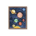 Picture of Watercolour Solar System I _GroupedProduct_Rectangle_Portrait_Mini_ _GroupedProduct_Rectangle_Portrait_Framed_Matted_