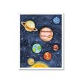 Picture of Watercolour Solar System I _GroupedProduct_Rectangle_Portrait_Mini_ _GroupedProduct_Rectangle_Portrait_Framed_Matted_
