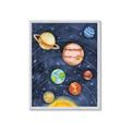 Picture of Watercolour Solar System I _GroupedProduct_Rectangle_Portrait_Mini_ _GroupedProduct_Rectangle_Portrait_Framed_Matted_