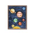 Picture of Watercolour Solar System I _GroupedProduct_Rectangle_Portrait_Mini_ _GroupedProduct_Rectangle_Portrait_Framed_Matted_