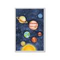 Picture of Watercolour Solar System I _GroupedProduct_Rectangle_Portrait_Mini_ _GroupedProduct_Rectangle_Portrait_Framed_Matted_