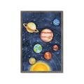 Picture of Watercolour Solar System I _GroupedProduct_Rectangle_Portrait_Mini_ _GroupedProduct_Rectangle_Portrait_Framed_Matted_