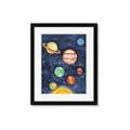 Picture of Watercolour Solar System I _GroupedProduct_Rectangle_Portrait_Mini_ _GroupedProduct_Rectangle_Portrait_Framed_Matted_