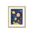 Picture of Watercolour Solar System I _GroupedProduct_Rectangle_Portrait_Mini_ _GroupedProduct_Rectangle_Portrait_Framed_Matted_