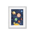 Picture of Watercolour Solar System I _GroupedProduct_Rectangle_Portrait_Mini_ _GroupedProduct_Rectangle_Portrait_Framed_Matted_
