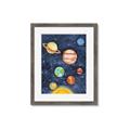 Picture of Watercolour Solar System I _GroupedProduct_Rectangle_Portrait_Mini_ _GroupedProduct_Rectangle_Portrait_Framed_Matted_