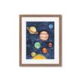 Picture of Watercolour Solar System I _GroupedProduct_Rectangle_Portrait_Mini_ _GroupedProduct_Rectangle_Portrait_Framed_Matted_