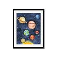 Picture of Watercolour Solar System I _GroupedProduct_Rectangle_Portrait_Mini_ _GroupedProduct_Rectangle_Portrait_Framed_Matted_