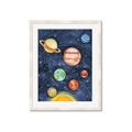 Picture of Watercolour Solar System I _GroupedProduct_Rectangle_Portrait_Mini_ _GroupedProduct_Rectangle_Portrait_Framed_Matted_